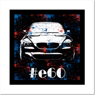 e60 abstract silhouette color Posters and Art